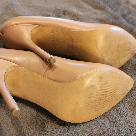 Steve Madden Nude Pointed-Toe Stiletto Pumps – Size 9  Classic nude - Picture 8 of 10